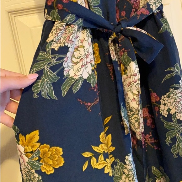 Satin Navy Romper - Picture 4 of 4